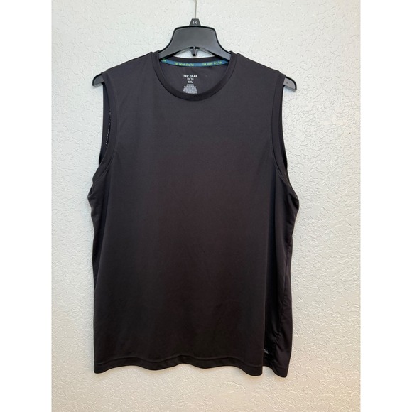 Tek Gear Dry Tek XXL Black Sleeveless Athletic Tank Top Shirt Men (runs small) - Picture 1 of 3
